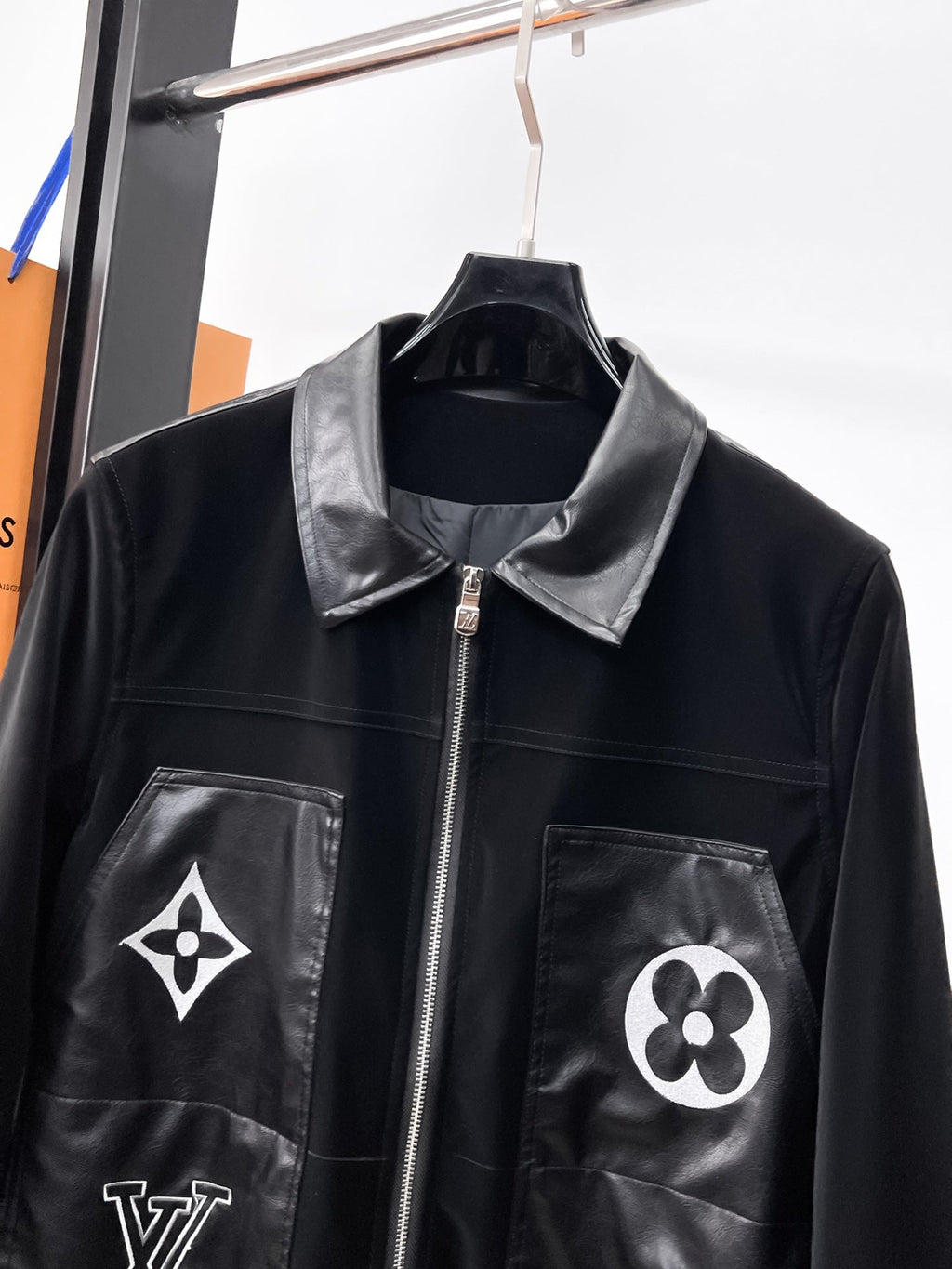 LOUIS VUITTON LV BLACK CALFSKIN JACKET 239522