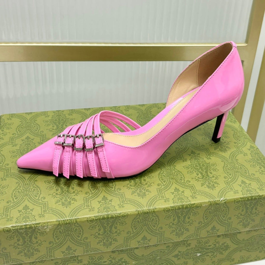 GUCCI HIGH PUMP 6 CM IN FUSCIA PINK CALFSKIN