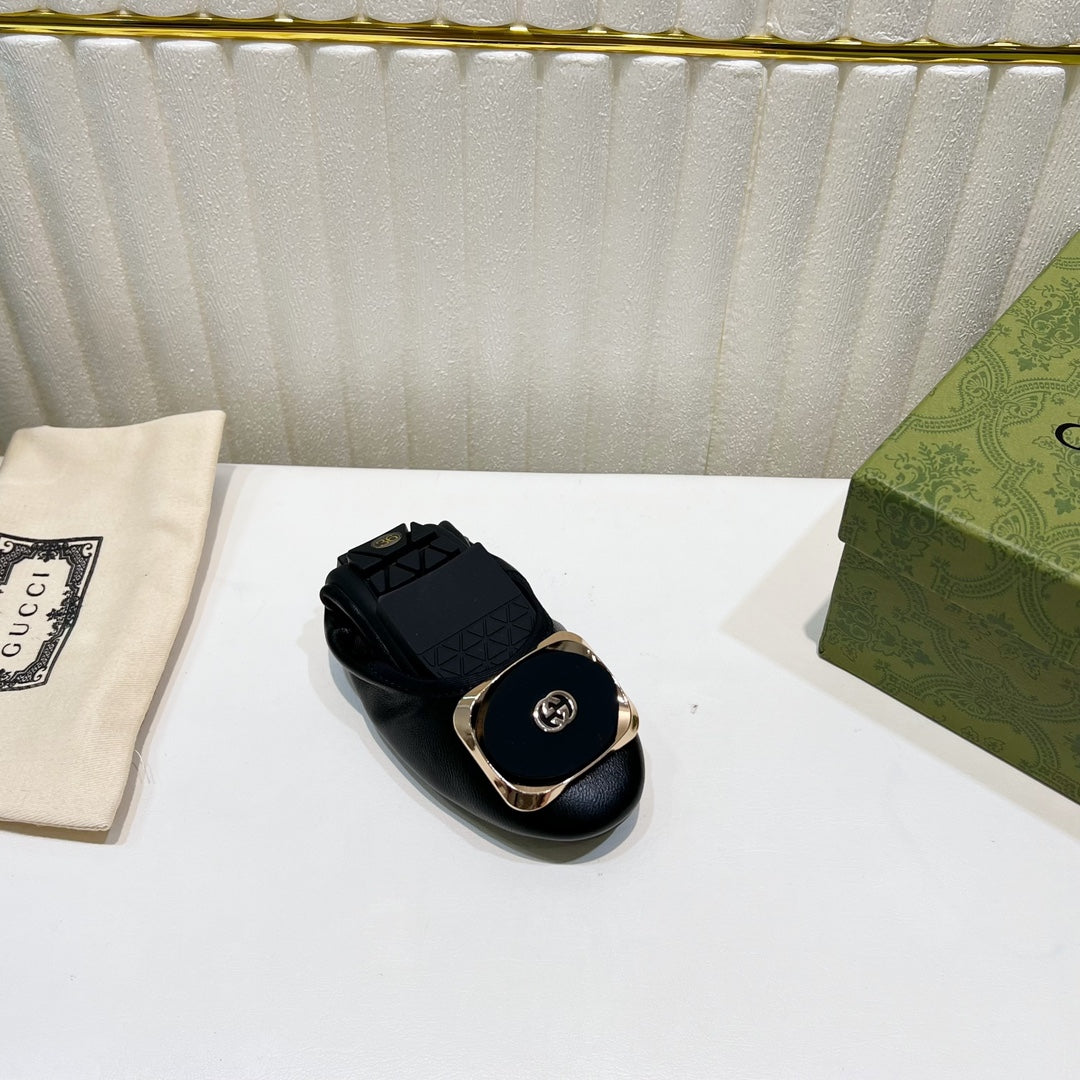 GUCCI BALLET SUPER SLIM BLACK LAMBSKIN