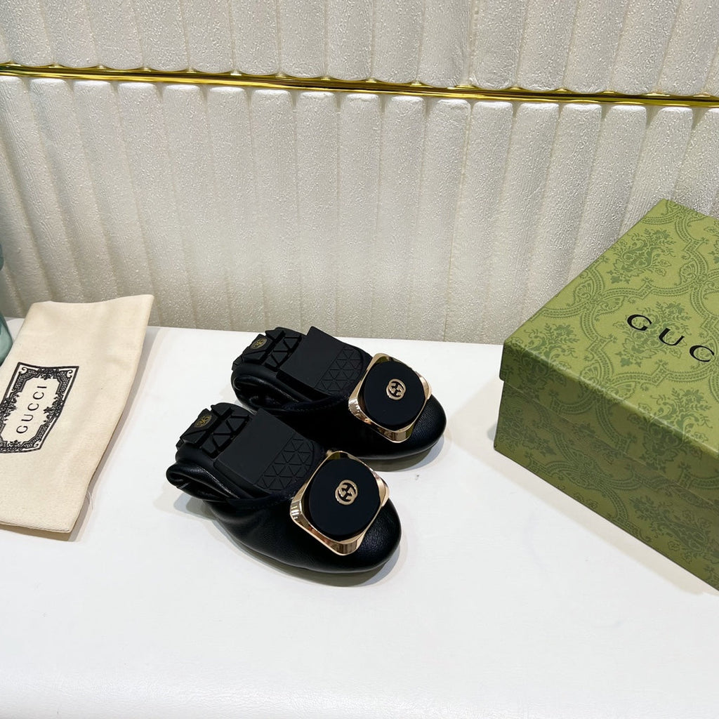 GUCCI BALLET SUPER SLIM BLACK LAMBSKIN