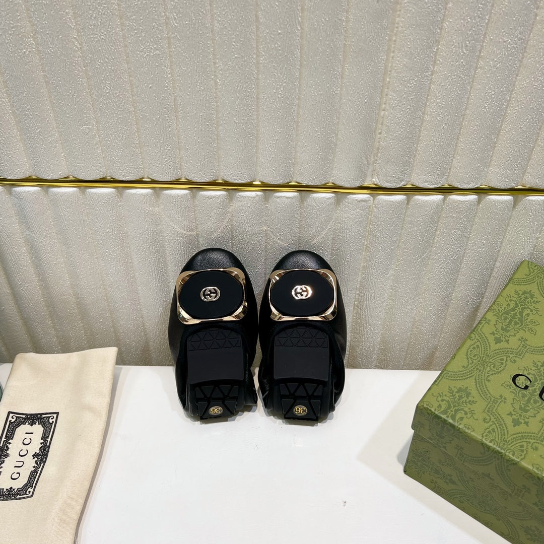 GUCCI BALLET SUPER SLIM BLACK LAMBSKIN