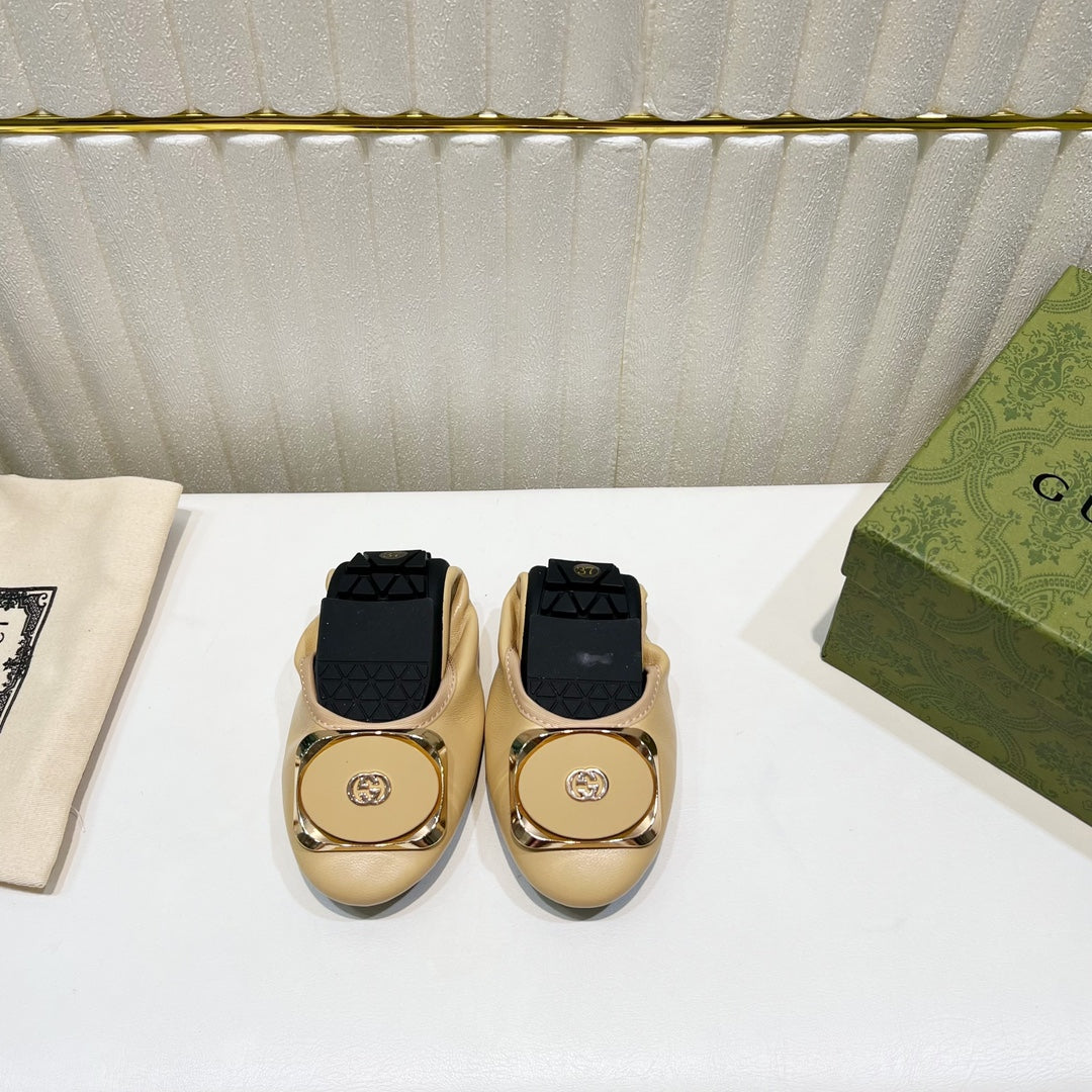 GUCCI BALLET SUPER SLIM BEIGE LAMBSKIN
