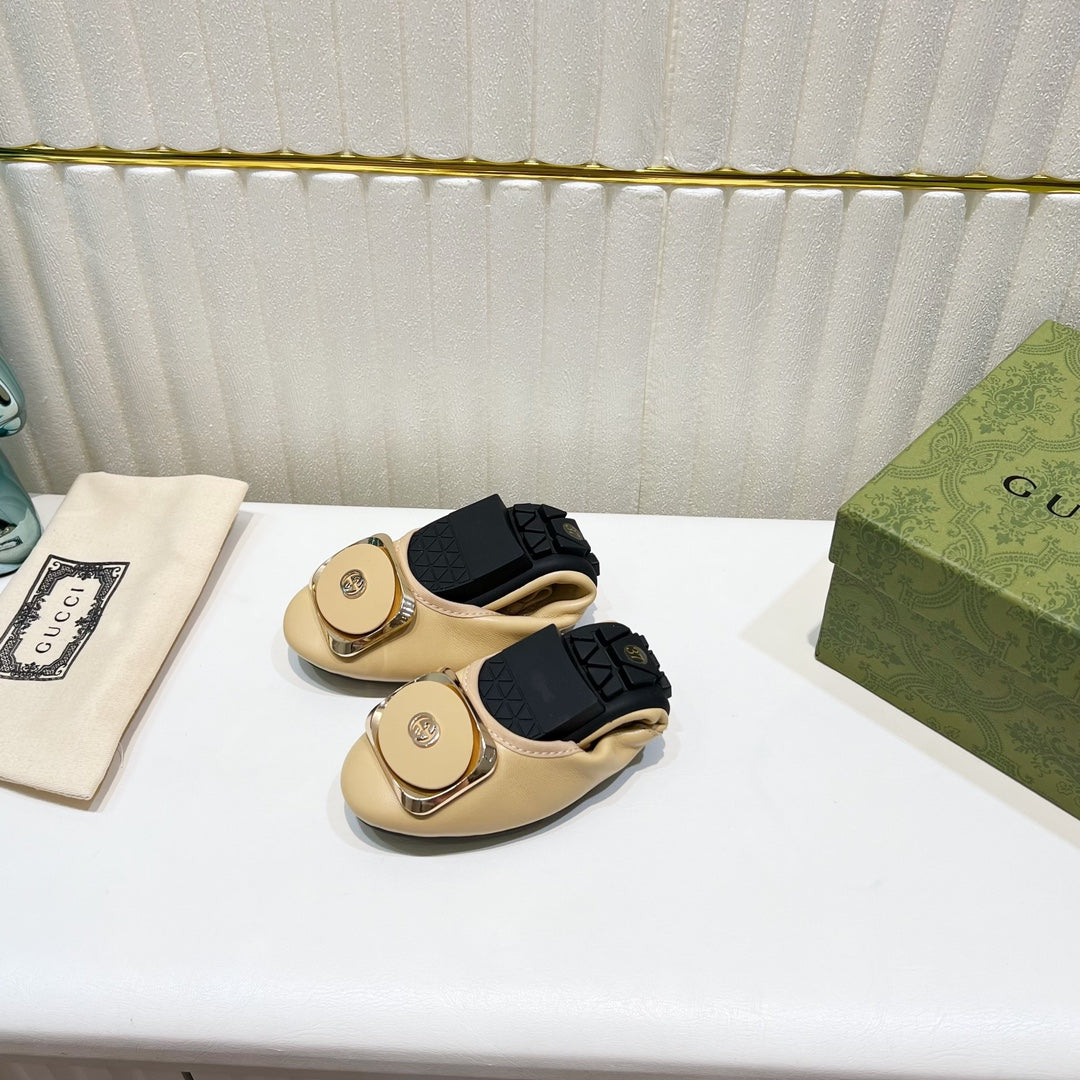 GUCCI BALLET SUPER SLIM BEIGE LAMBSKIN