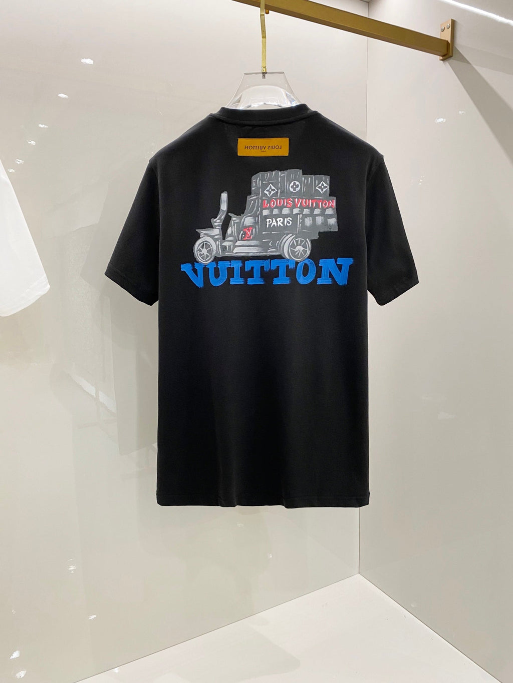 LOUIS VUITTON LV T-SHIRT BLACK COTTON 238848
