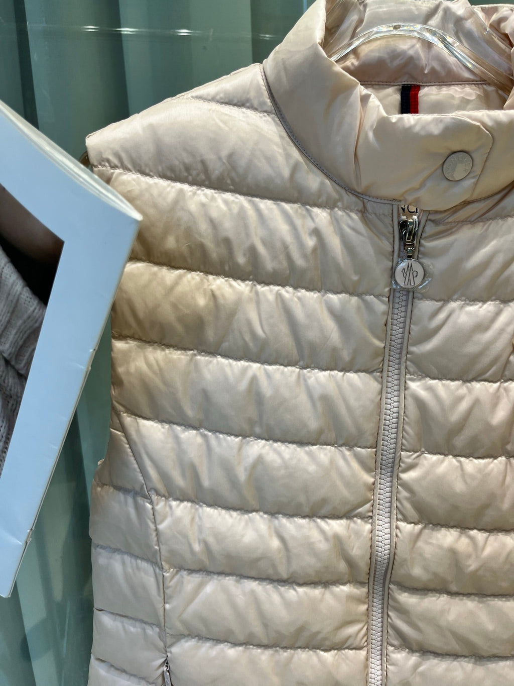 MONCLER 25S DOWN VEST IN BEIGE 009