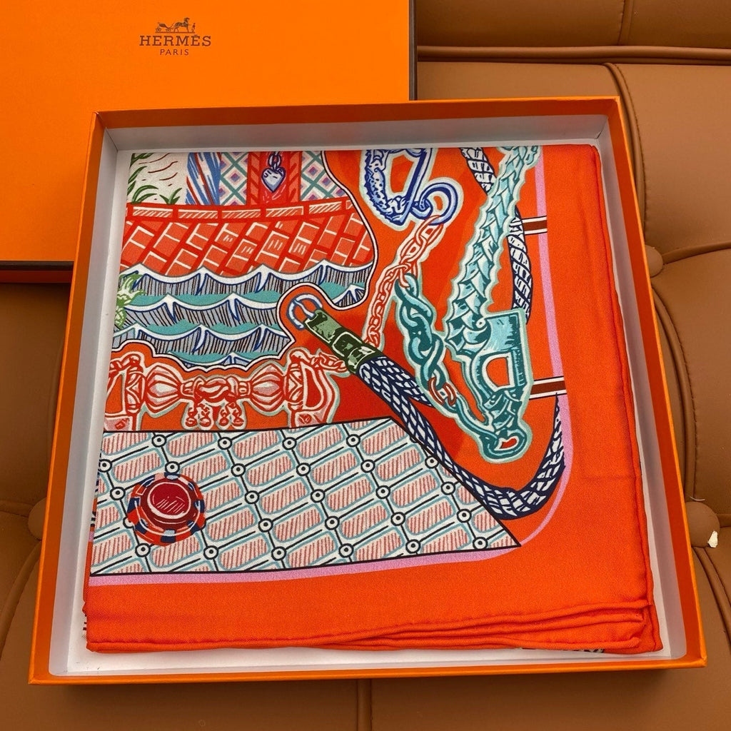 HERMES HERMES 25S SCARF 90 IN SILK 703684