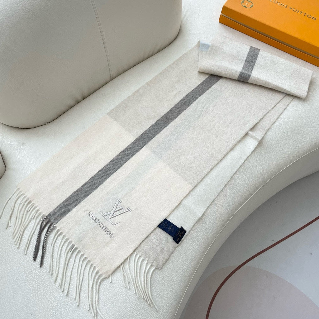 LOUIS VUITTON SCARF 180 CM IN BEIGE CASHMERE 394703