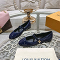 LOUIS VUITTON MARY JANE SHOES IN AEGEAN BLUE PATENT CALFSKIN
