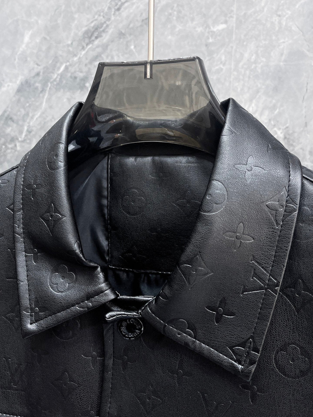 LOUIS VUITTON LV BLACK CALFSKIN JACKET 239566