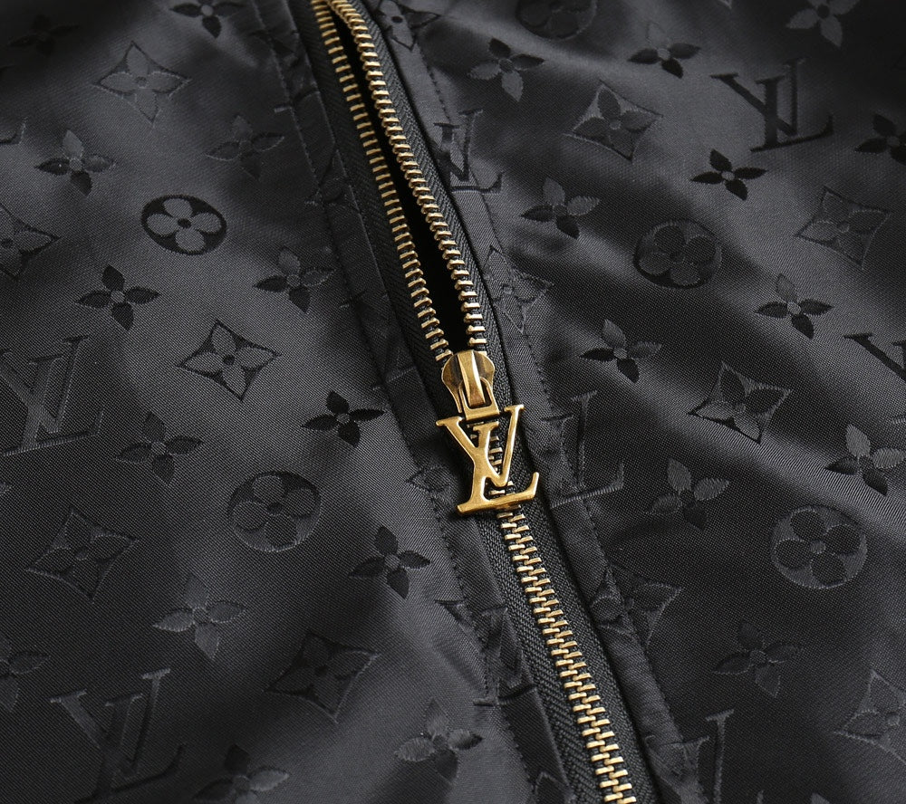 LOUIS VUITTON LV BLACK HOODED JACKET 239167