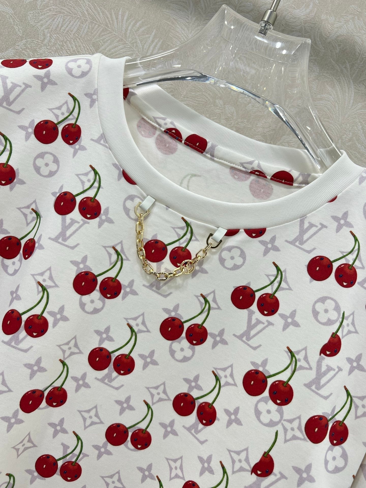 LOUIS VUITTON LOUIS VUITTON CHERRY BLOSSOM PRINT T-SHIRT 275068