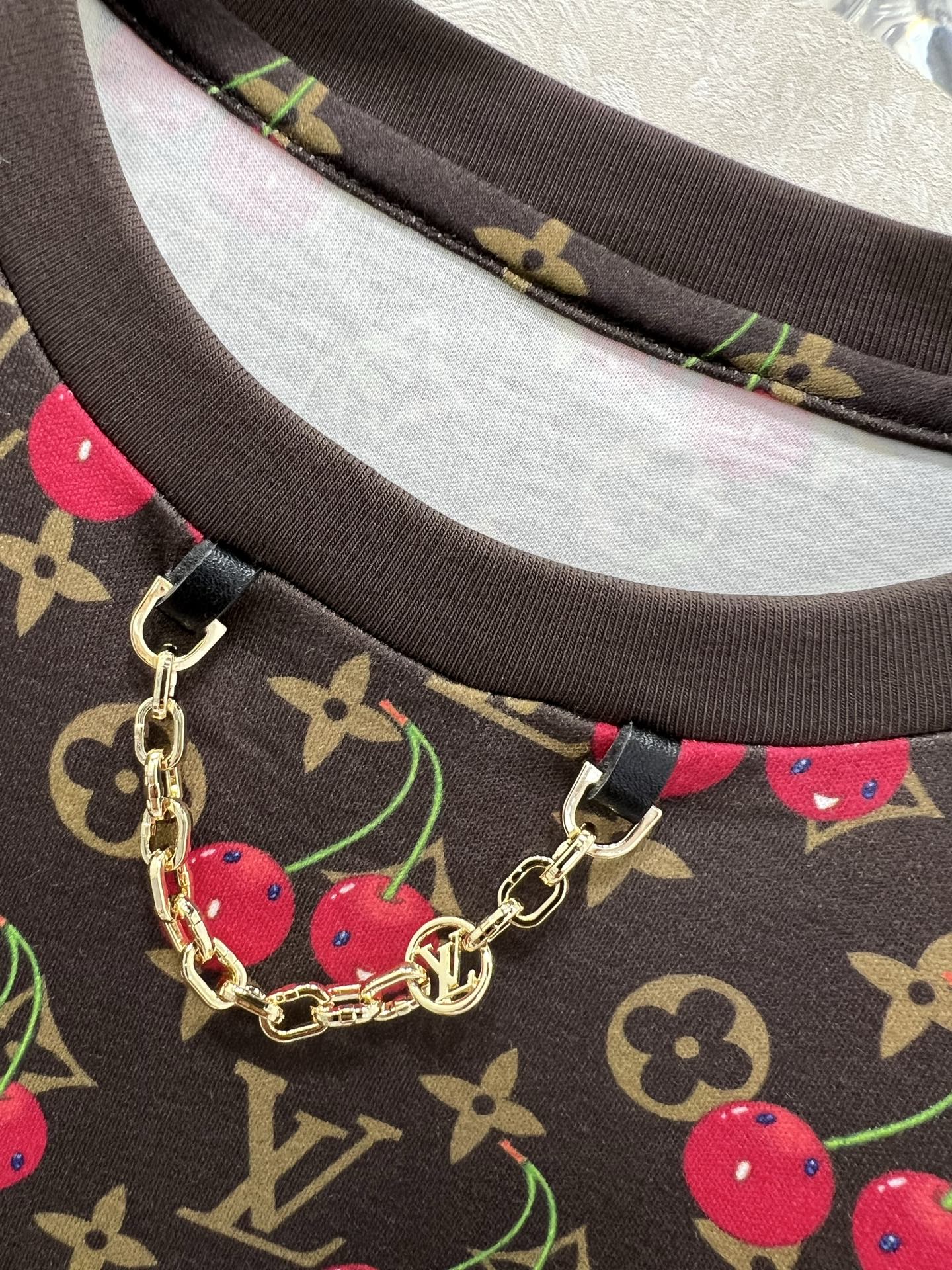 LOUIS VUITTON LOUIS VUITTON CHERRY BLOSSOM PRINT T-SHIRT 275069