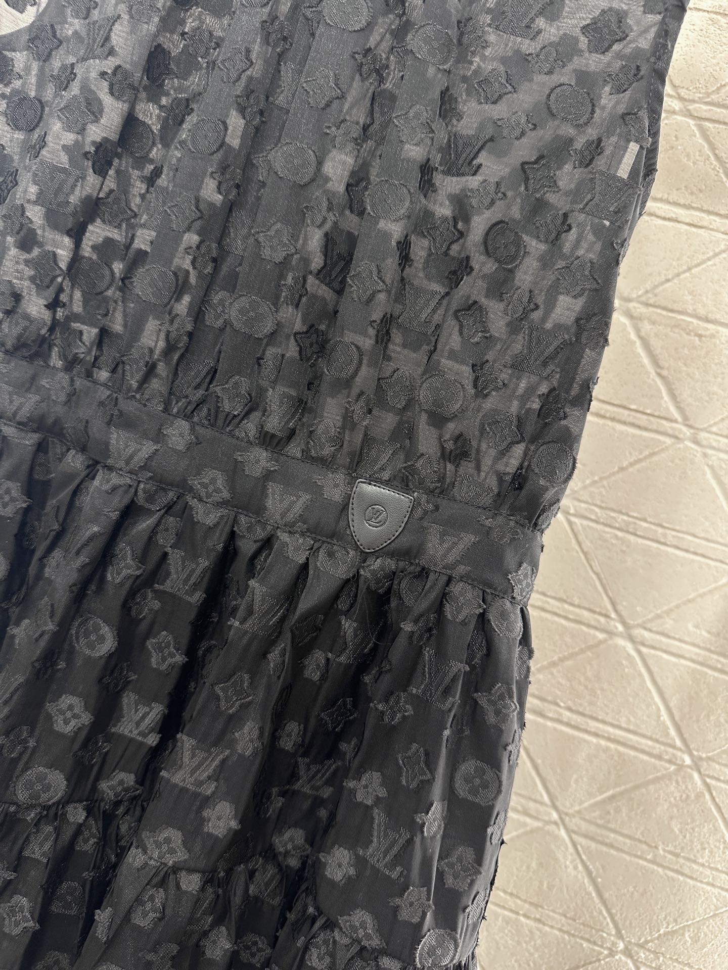 LOUIS VUITTON LV 25S SLEEVELESS JACQUARD DRESS 265590