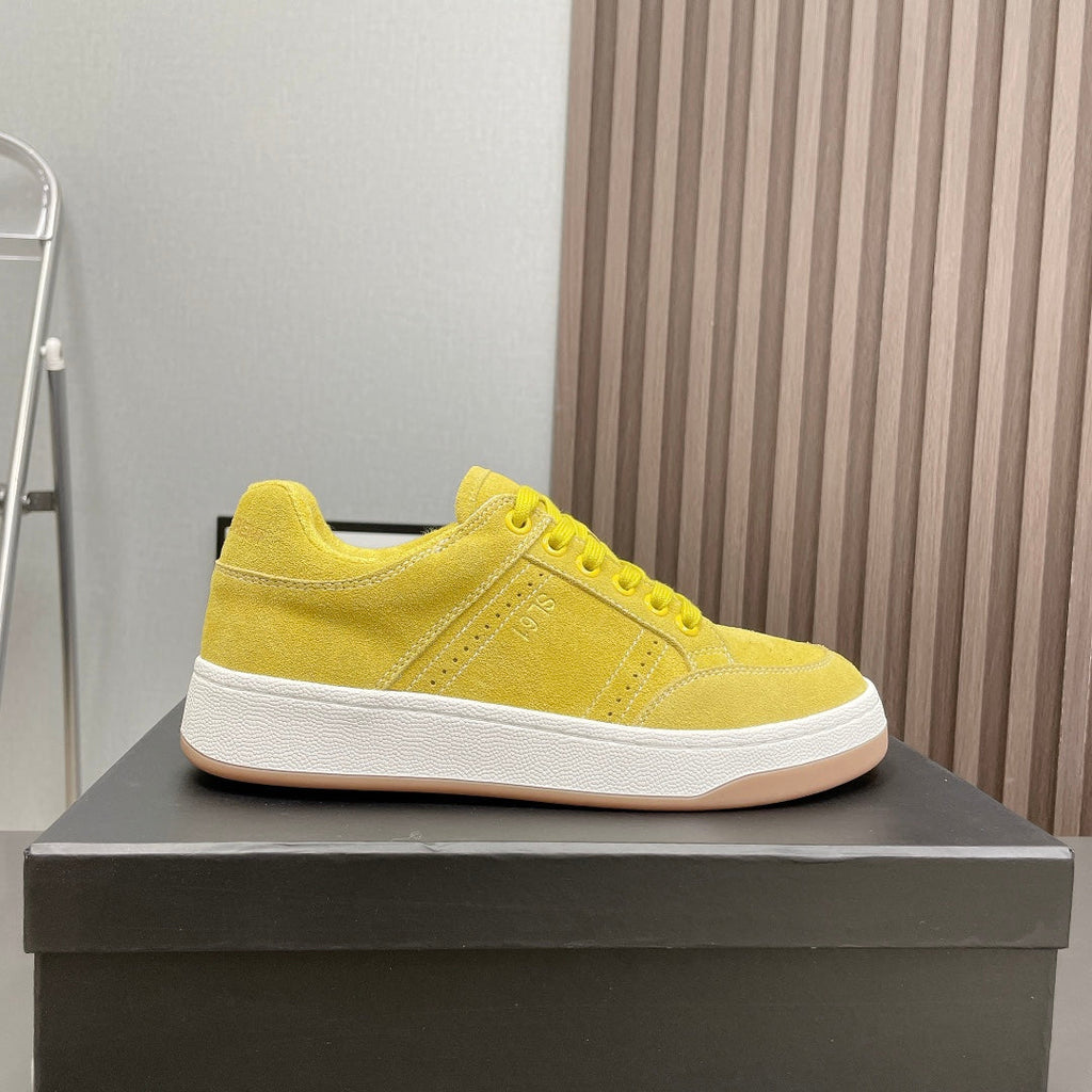 LOUIS VUITTON SL/61 SNEAKERS IN LIGHT YELLOW SUEDE