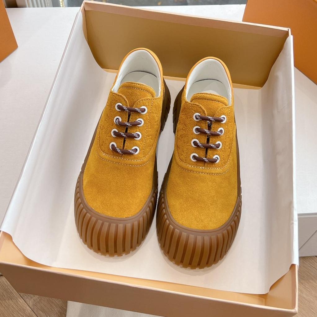 LOUIS VUITTON LV ARCHLIGHT SKATE SNEAKER IN HARVEST GOLD EMBOSSED SUEDE