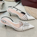 GUCCI SLINGBACK PUMP 6 CM IN WHITE GLOSSY CALFSKIN