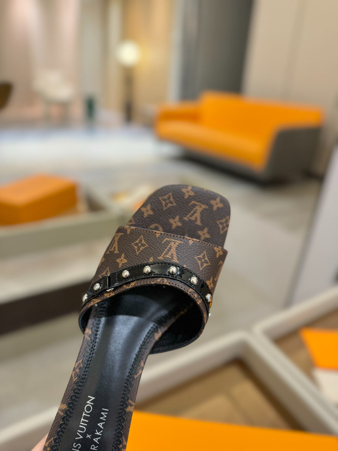 LOUIS VUITTON LV X TM 6AM HIGH 4 CM MULE IN CHOCOLATE BROWN MONOGRAM CALFSKIN