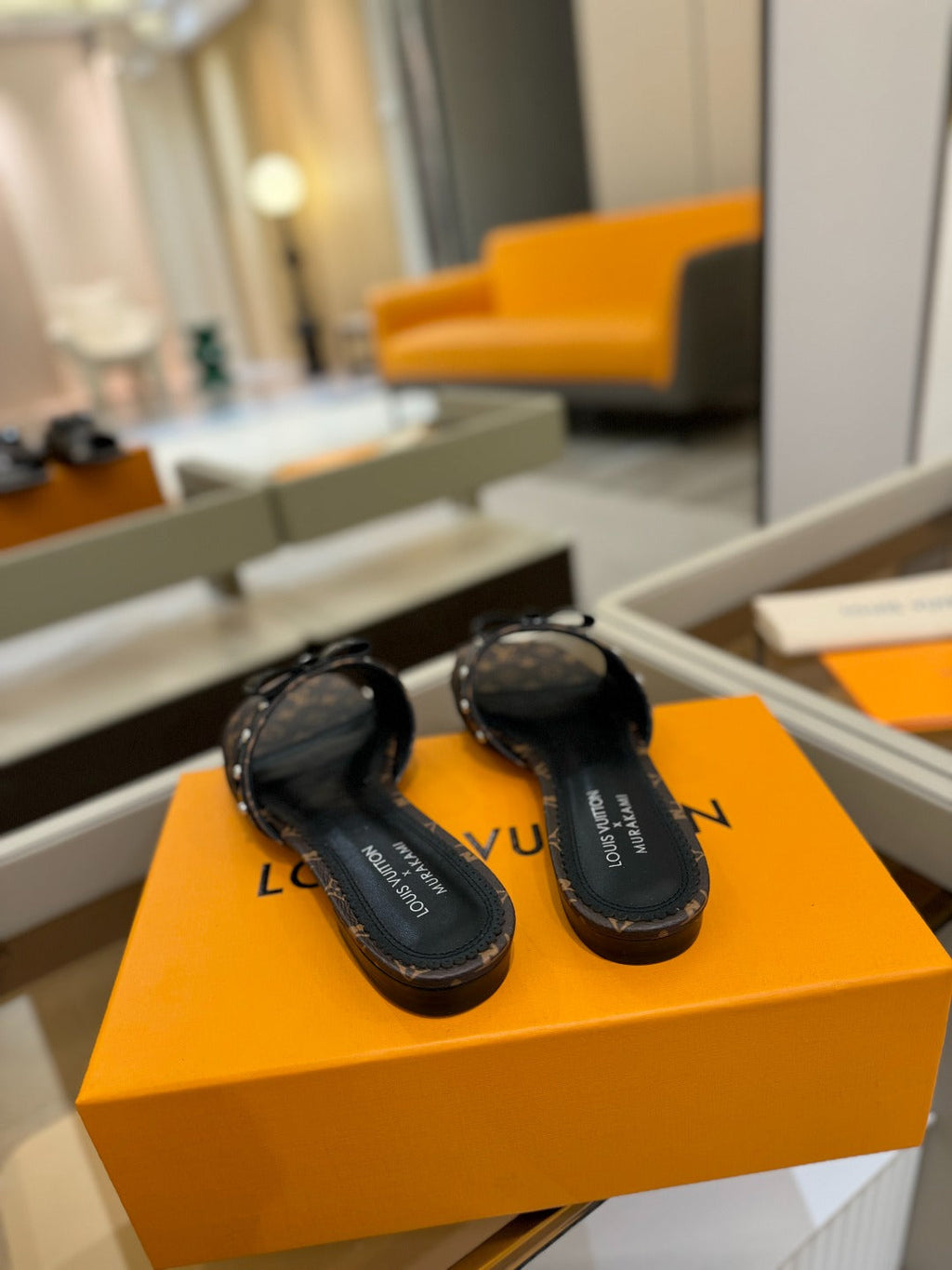 LOUIS VUITTON LV X TM 6AM FLAT MULE IN CHOCOLATE BROWN MONOGRAM CALFSKIN