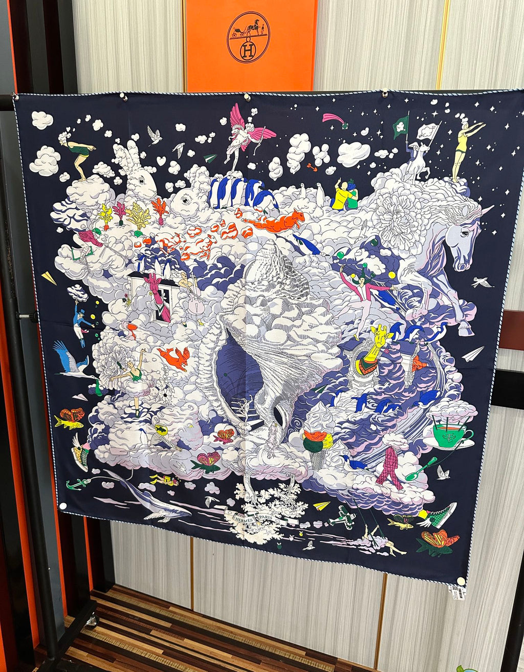 HERMES HERMES 25S SCARF 90 IN SILK 724701