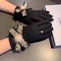 CHANEL GLOVES IN BLACK WOOL 420536
