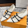LOUIS VUITTON HIGH HEEL 4 CM PUMP IN WHITE CALFSKIN
