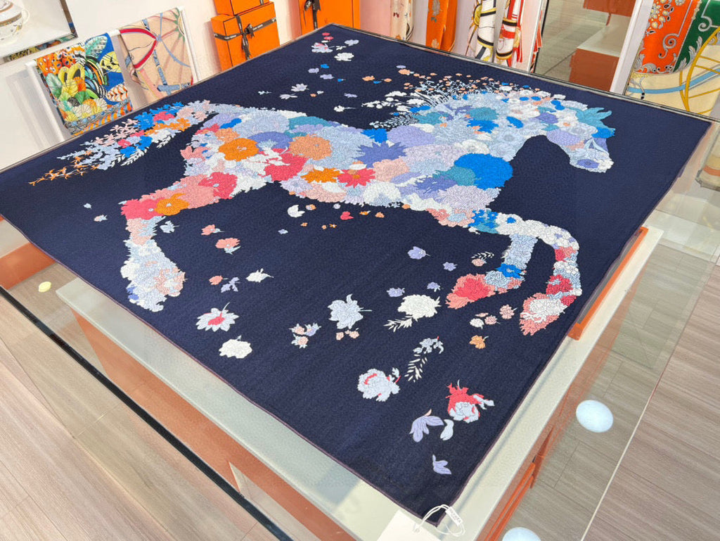 HERMES HERMES 25S SCARF 140 IN SILK 724765