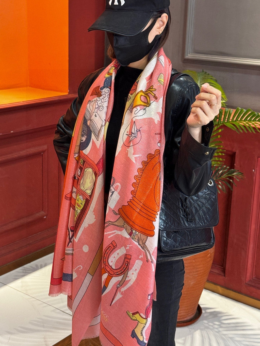 HERMES HERMES 25S SCARF 200 IN SILK 856442