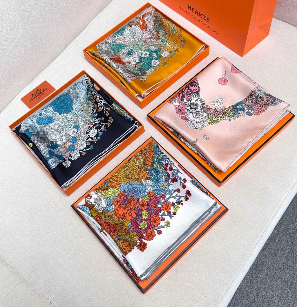 HERMES HERMES 25S SCARF 90 IN SILK 729028