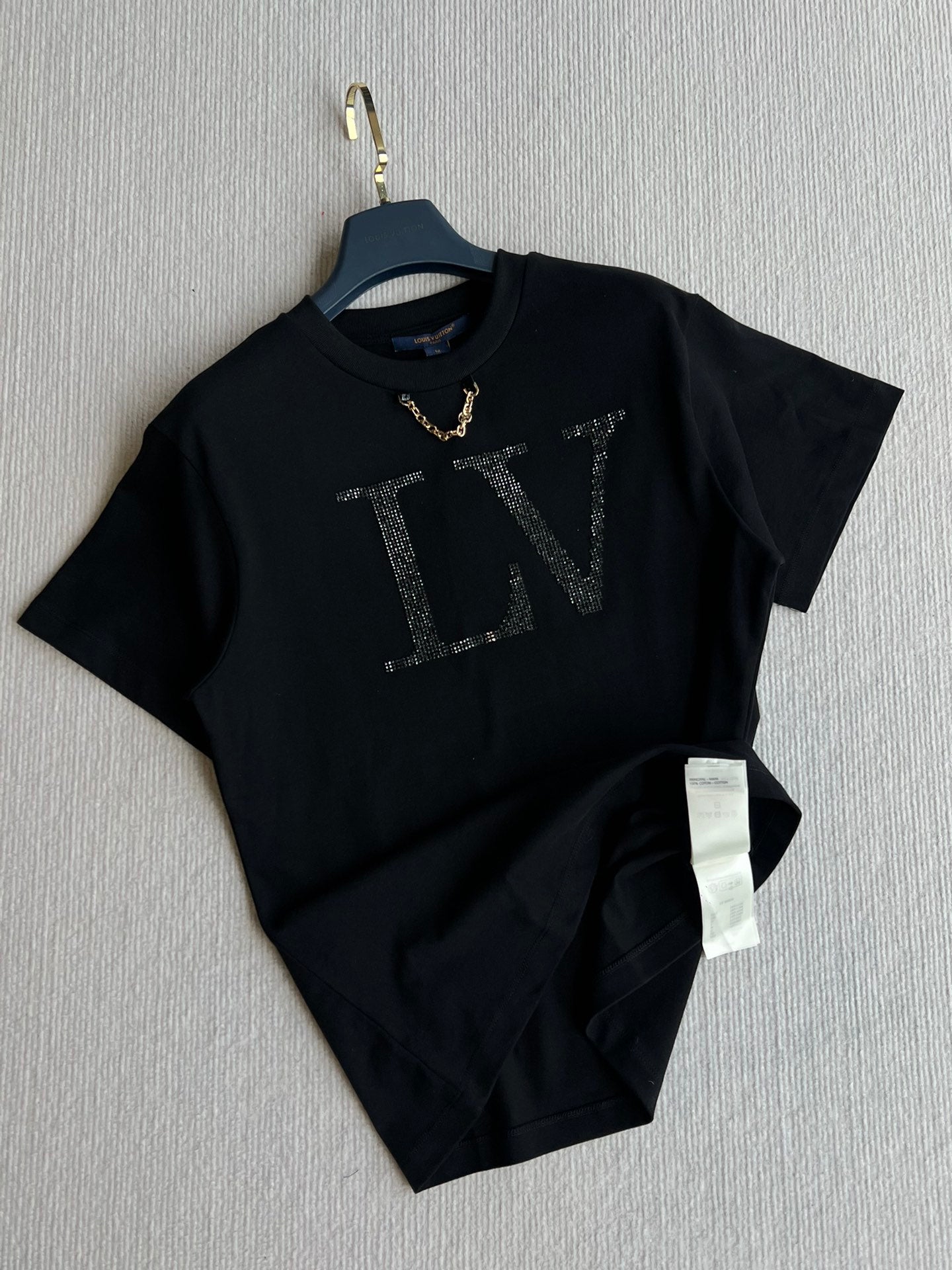 LOUIS VUITTON LOUIS VUITTON DIAMOND ROUND NECK SHORT SLEEVE T-SHIRT 275667