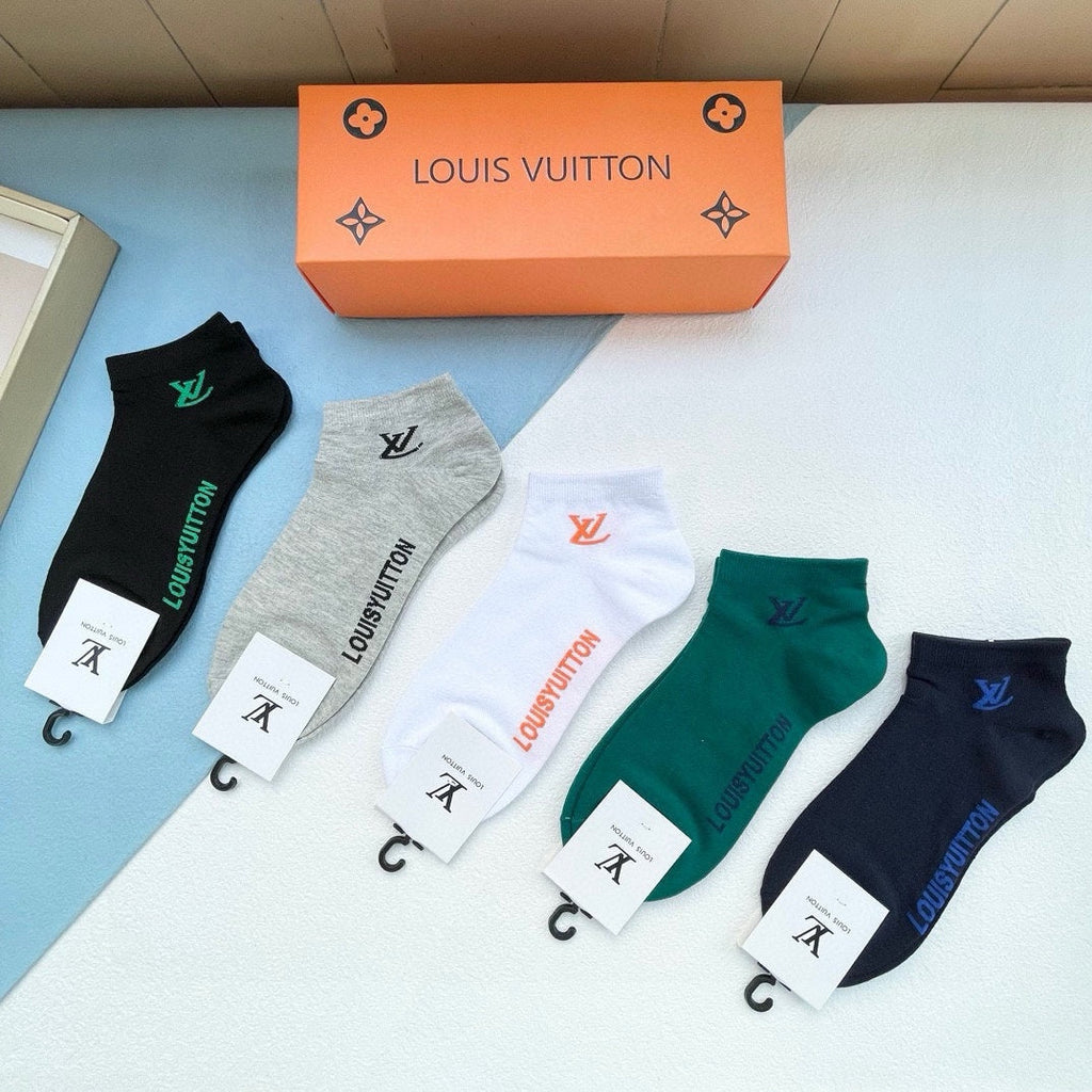 LOUIS VUITTON LOW-CUT SOCKS 423937 (1 BOX)