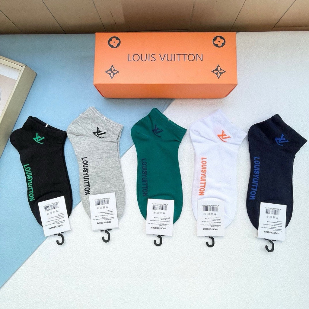 LOUIS VUITTON LOW-CUT SOCKS 423937 (1 BOX)