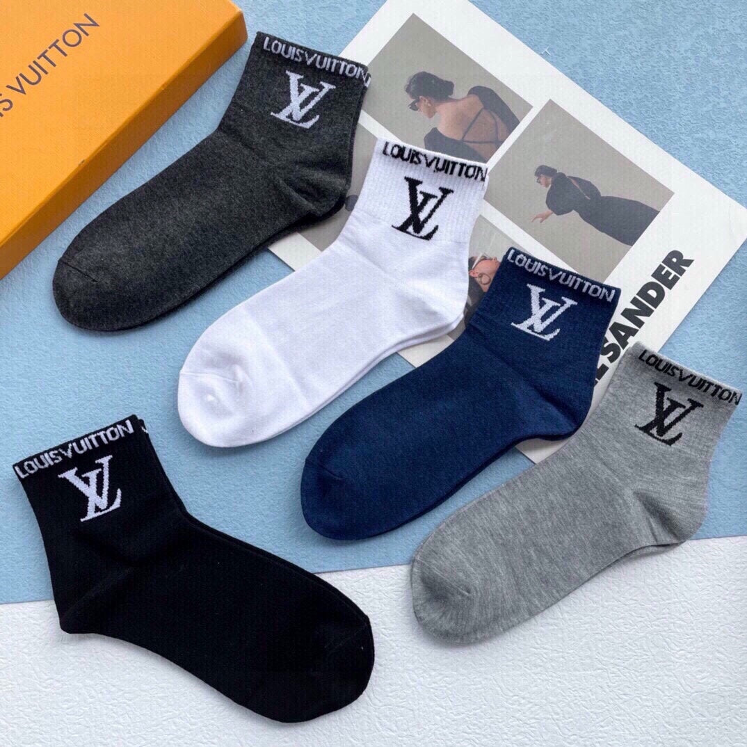 LOUIS VUITTON LOW-CUT SOCKS 425579 (1 BOX)