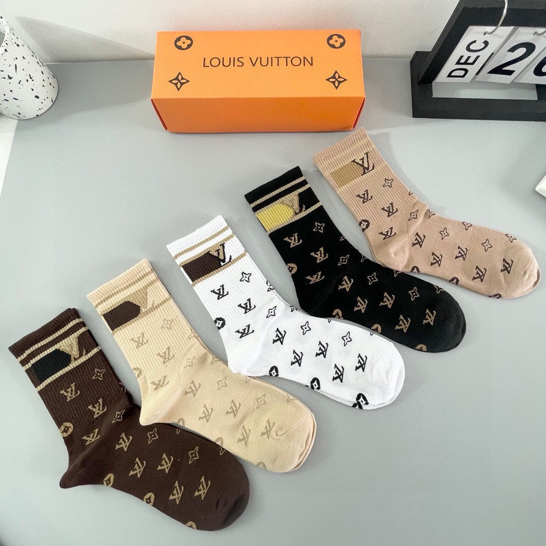 LOUIS VUITTON CREW SOCKS 427548 (1 BOX)