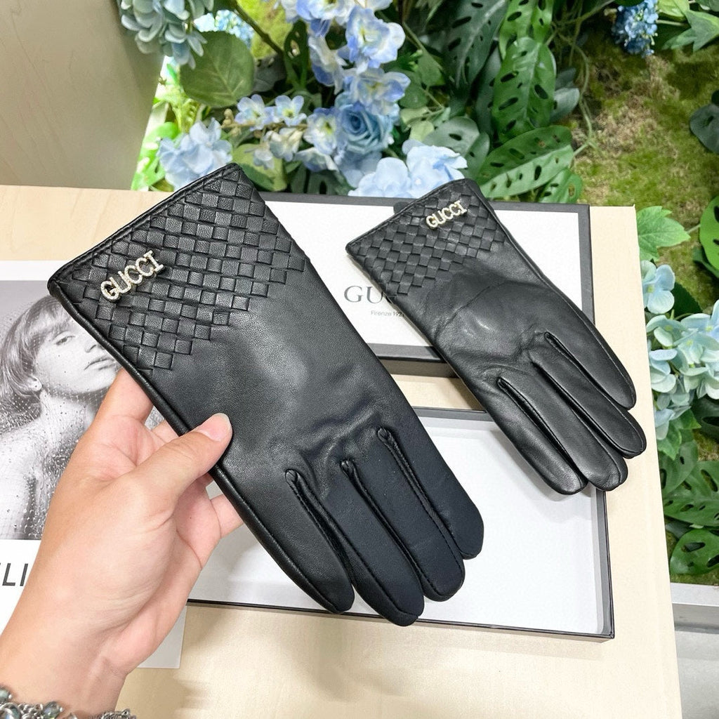 GUCCI GLOVES IN BLACK SHEEPSKIN 456295