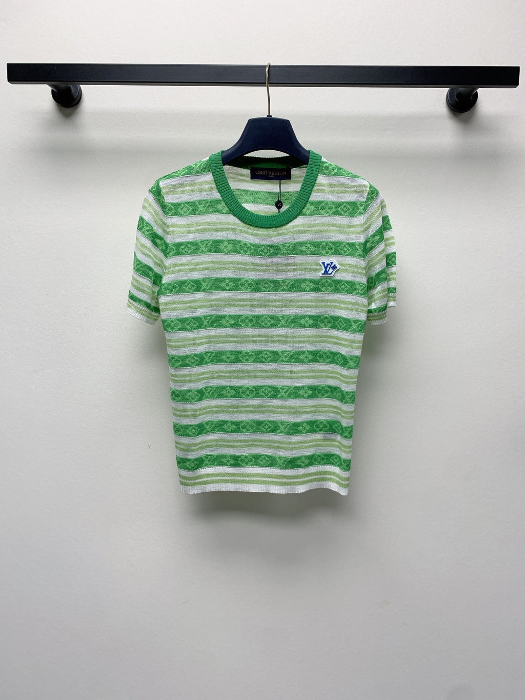 LOUIS VUITTON LV STRIPED CREW NECK T-SHIRT 268098