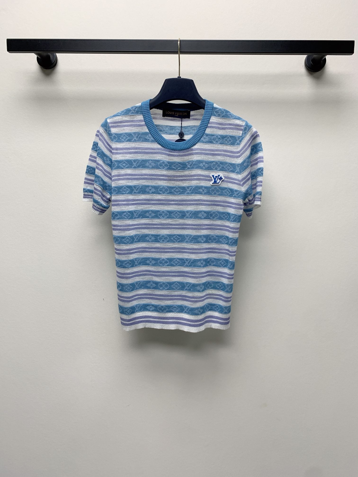 LOUIS VUITTON LV STRIPED CREW NECK T-SHIRT 268099