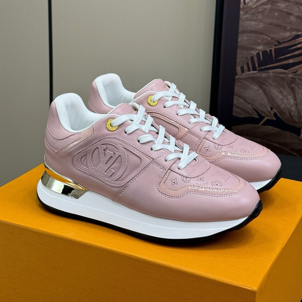 LOUIS VUITTON LV NEO RUN AWAY SNEAKER IN PASTEL PINK CALFSKIN