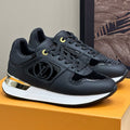 LOUIS VUITTON LV NEO RUN AWAY SNEAKER IN BLACK CALFSKIN
