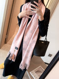 GUCCI SCARF IN LIGHT PINK CASHMERE 405596