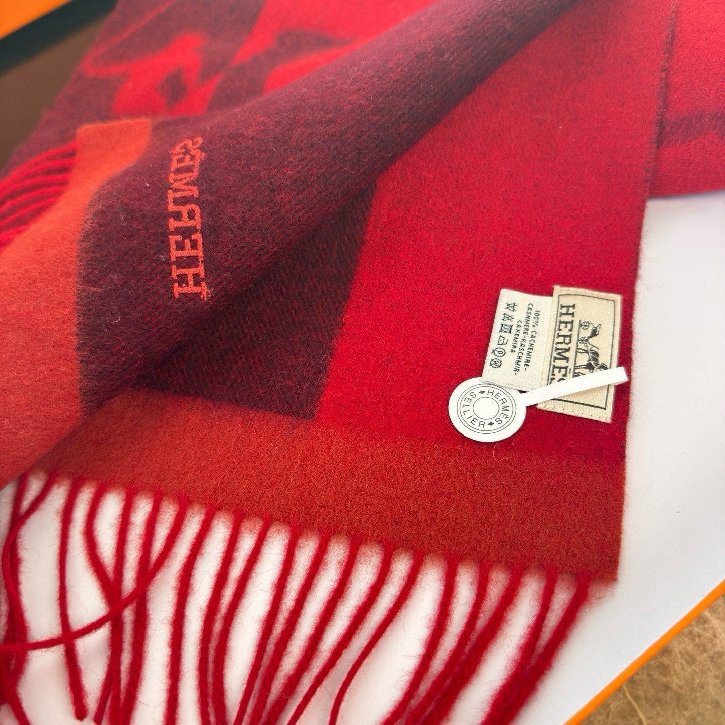 HERMES HERMES 25S SCARF 170 IN CASERE 854665