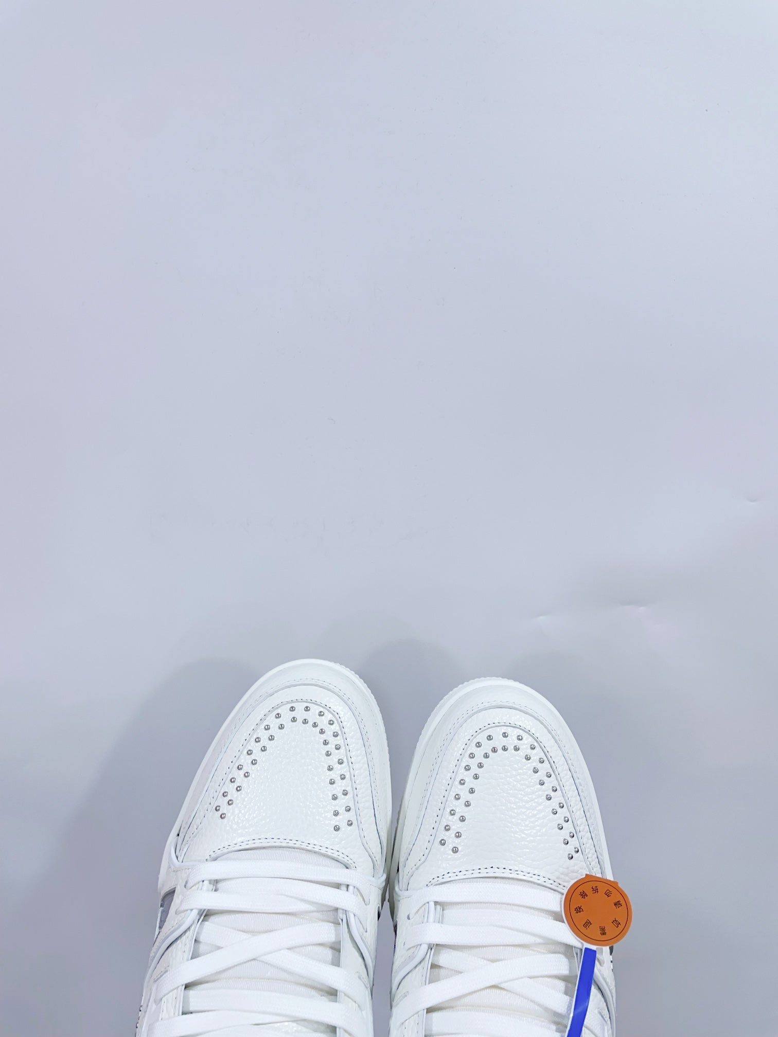 LOUIS VUITTON TRAINER SNEAKER IN WHITE CALFSKIN