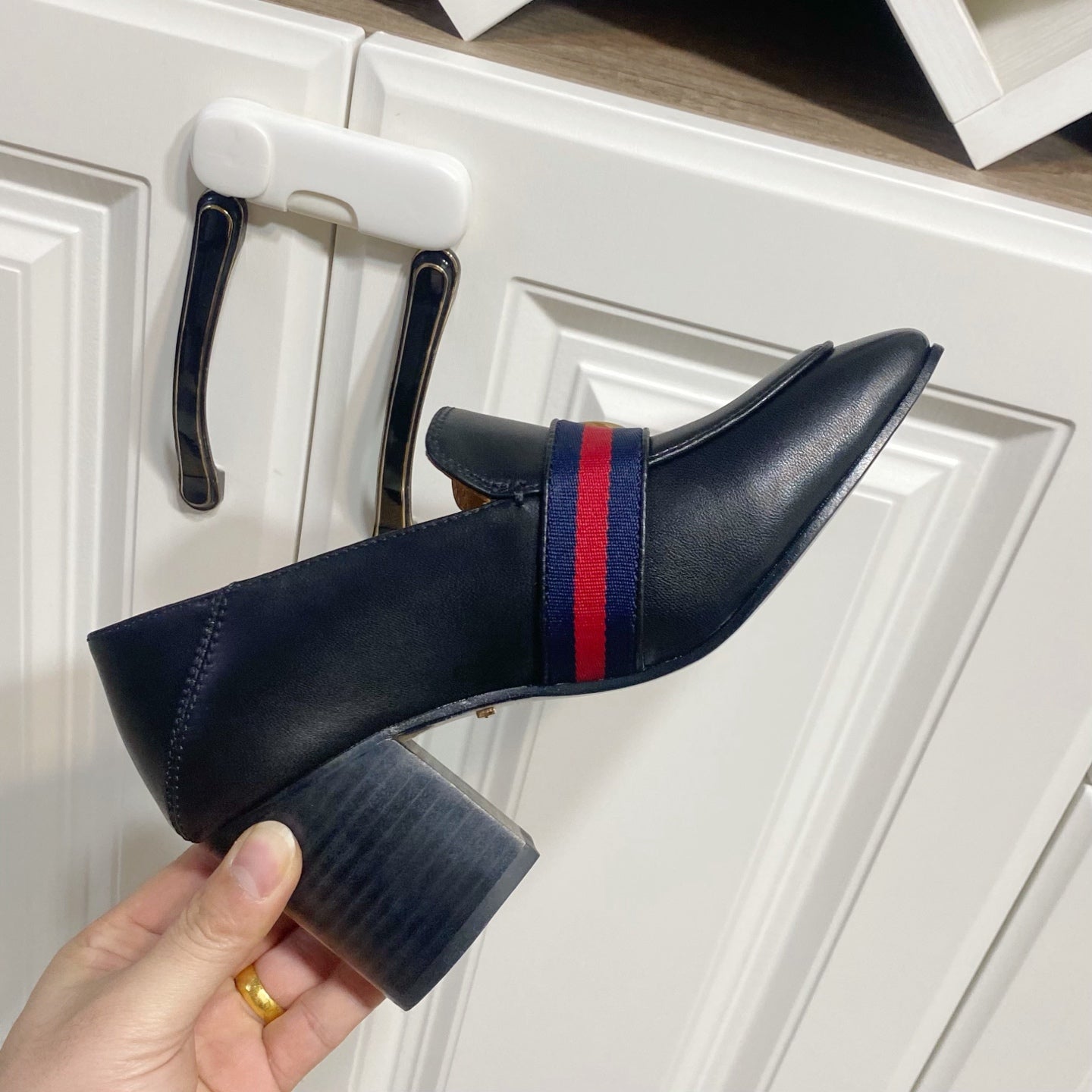 GUCCI 26S LOAFERS 75 MM IN BLACK CALFSKIN STYLE 2