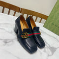 GUCCI 26S LOAFERS 75 MM IN BLACK CALFSKIN STYLE 1