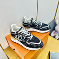 LOUIS VUITTON NEO RUN AWAY SNEAKER IN BLACK MONOGRAM DENIM FABRIC