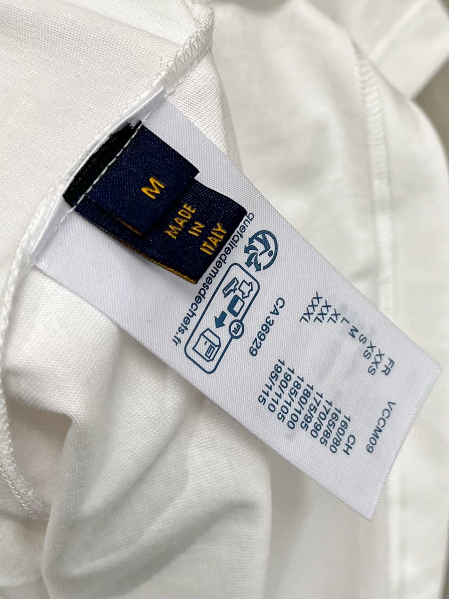 LOUIS VUITTON LV T-SHIRT IN WHITE COTTON 238863