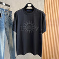 LOUIS VUITTON LV T-SHIRT IN BLACK PURE COTTON WITH EMBROIDERED LOGO 238772