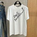 LOUIS VUITTON LV T-SHIRT IN WHITE PURE COTTON LOGO PRINT 238775