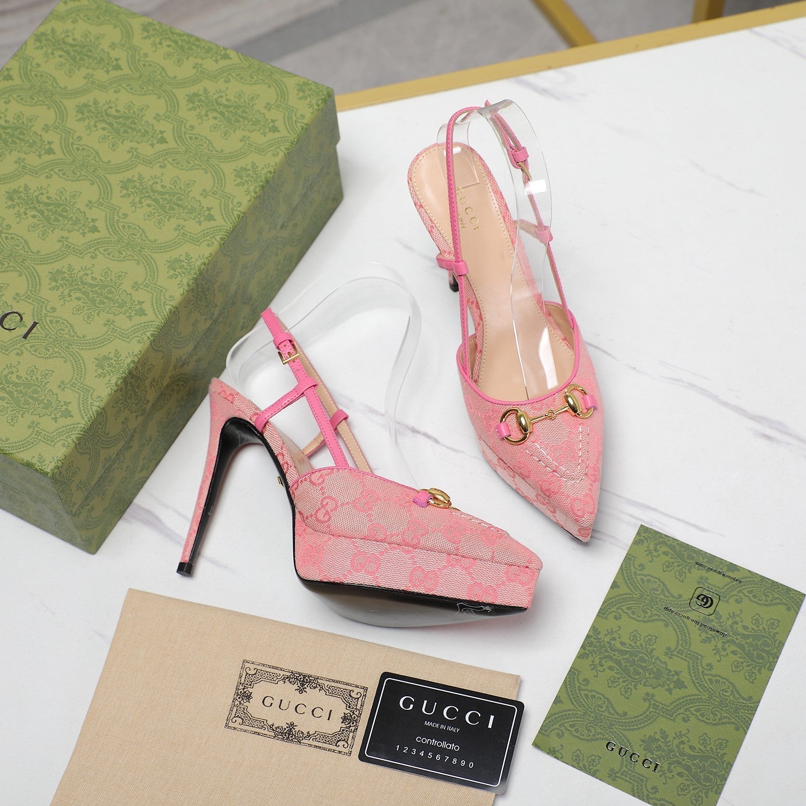 GUCCI Valentino High heels Pink