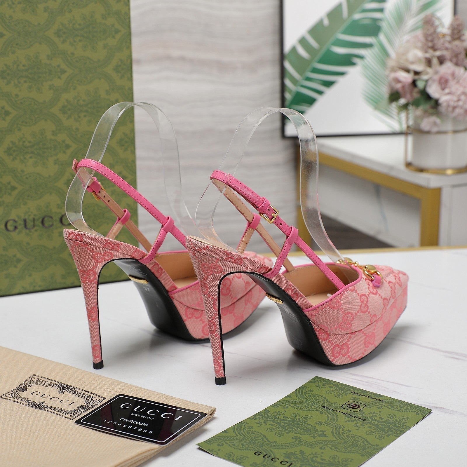 GUCCI Valentino High heels Pink