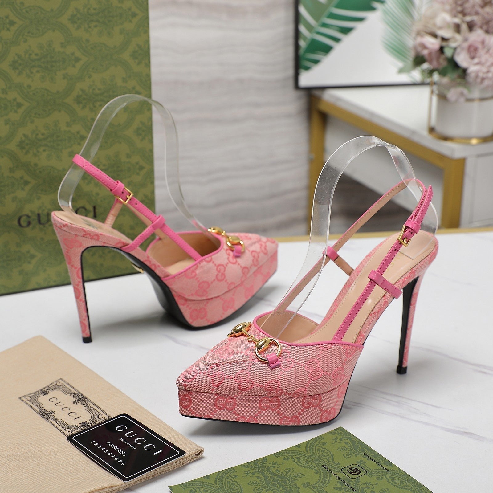 GUCCI Valentino High heels Pink